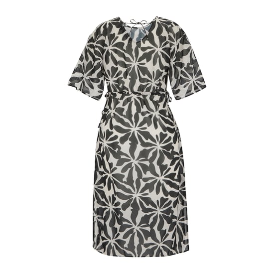 Regatta Dames/Dames Avorno Abstract Bloemen Kaftan (Zwart, Wit) - Image 2