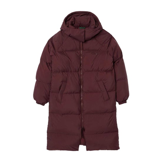 Lacoste Dames Logo Oversized Donsjack (Bruin) - Image 1
