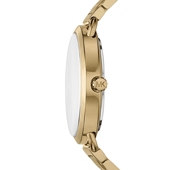 Michael Kors Portia MK3788 Dam 36,5 mm Guld Rostfritt Stål Armbandsur Svart Urskiva - Image 3