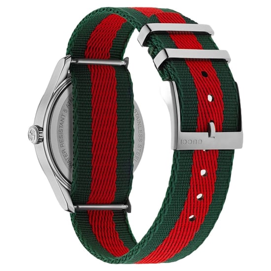 Gucci G-Timeless Bee herenhorloge met stoffen band - YA1264148 - Image 2