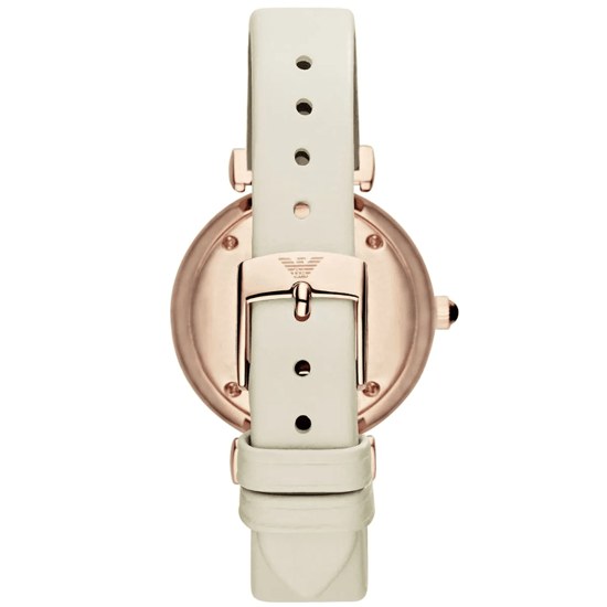 Emporio Armani AR1769 Gianni T-Bar 32 mm Beige Dameshorloge - Image 2