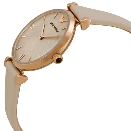 Emporio Armani AR1769 Gianni T-Bar 32 mm Beige Dameshorloge - Image 5