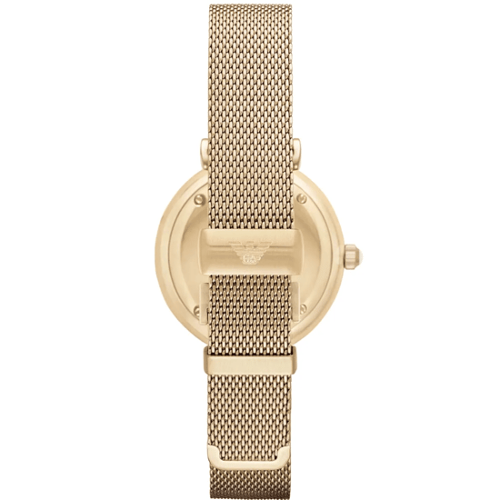 Emporio Armani AR1957 Retro Dames 32mm Gouden RVS Horloge - Image 2