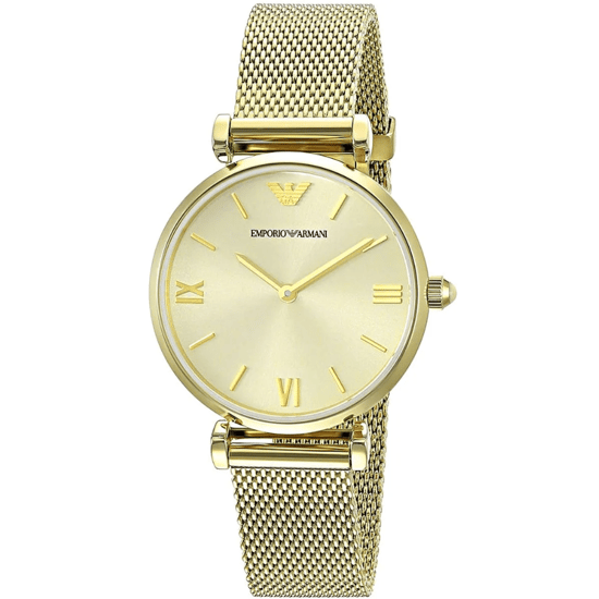 Emporio Armani AR1957 Retro Dames 32mm Gouden RVS Horloge - Image 3