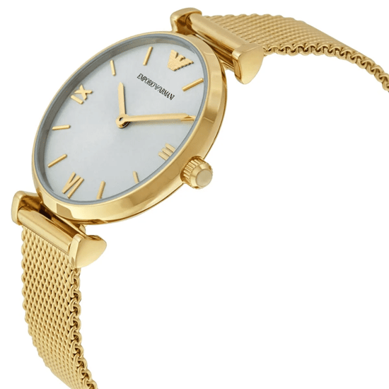 Emporio Armani AR1957 Retro Dames 32mm Gouden RVS Horloge - Image 5