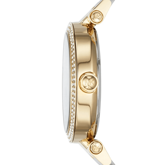 Michael Kors Parker MK6313 Witte Wijzerplaat 39mm Dames Gouden & Witte Horloge - Image 5