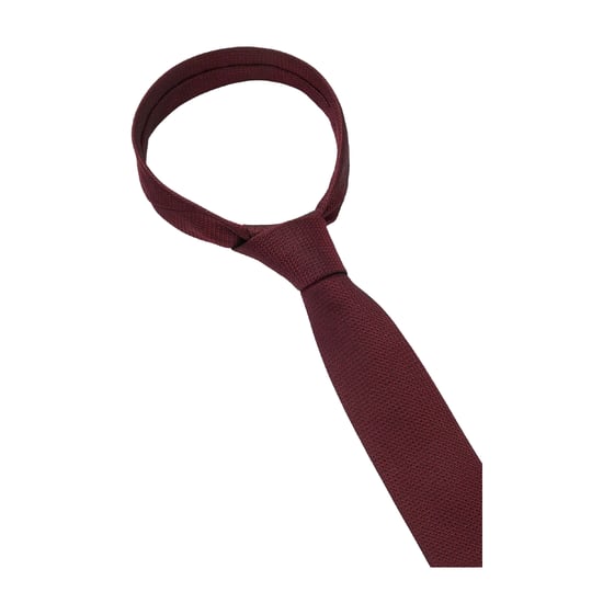 Boss Micro Grid Jacquard Stropdas (Rood) - Image 3