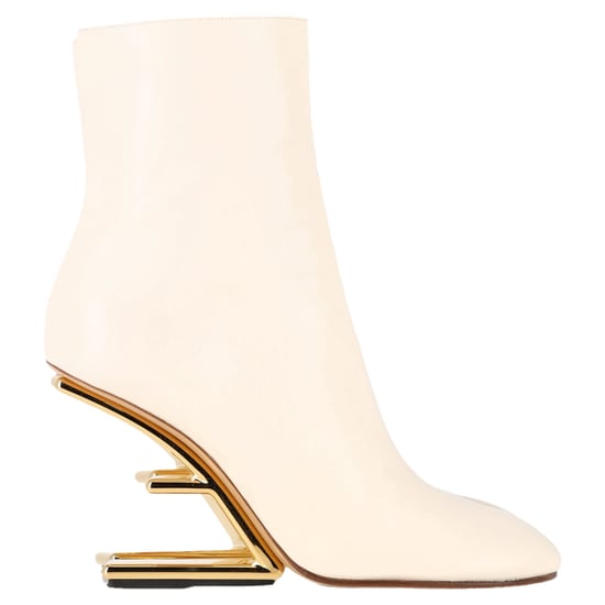 Fendi First Ankle Boots in White Leather - Image 1