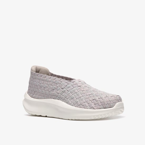 Solevana Weave Pale Grey Shoes - Image 4