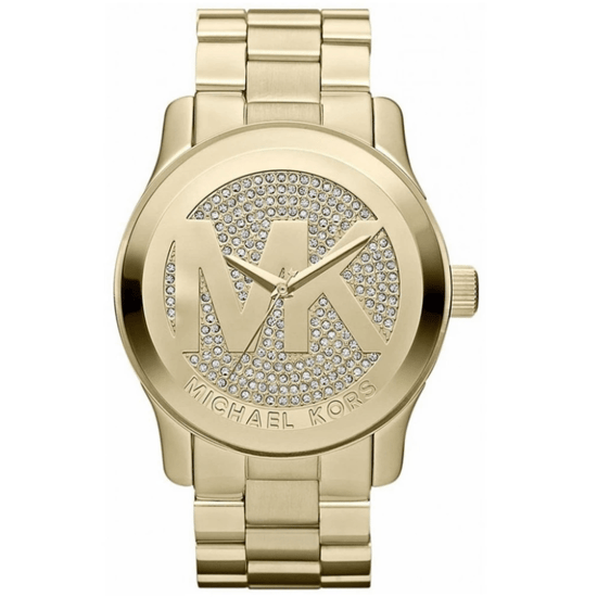 Michael Kors Runway MK5706 45mm Gouden Dameshorloge - Image 1