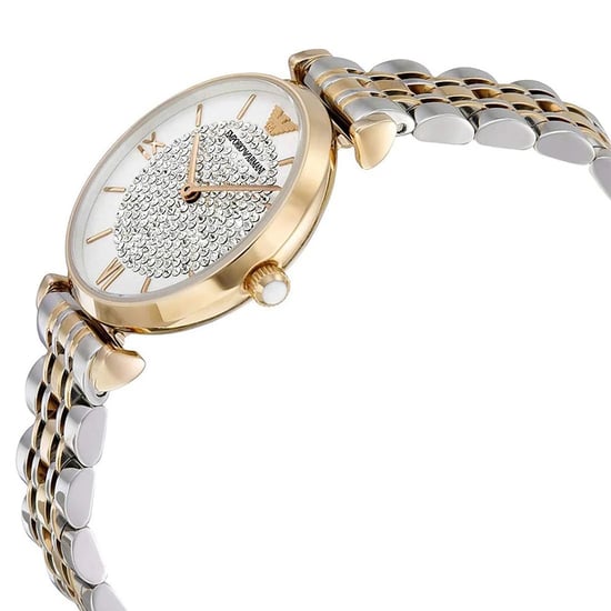 Emporio Armani AR8031 Dames T-Bar Gianni Twee-Tone Horloge 32mm - Image 3