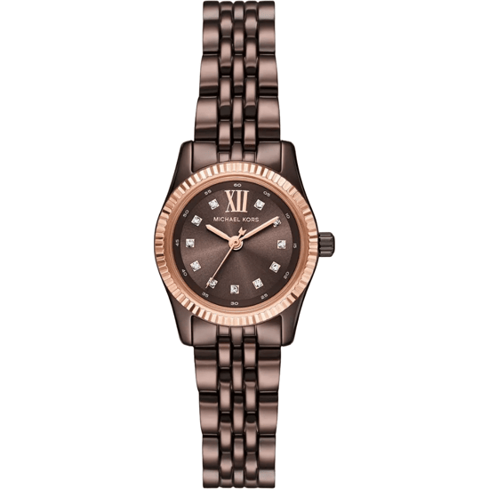 Michael Kors Lexington MK4844 Dam Klocka i Brunt Stainless Steel 26mm - Image 1