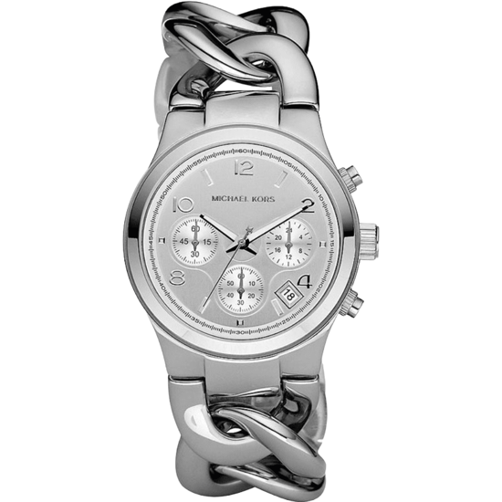 Michael Kors Runway Twist MK3149 Dames RVS Chronograaf Horloge 38 mm - Image 1