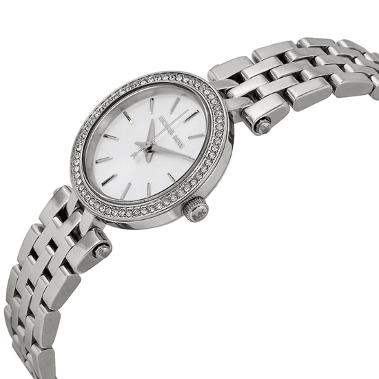 Michael Kors Petite Darci MK3294 Dames Zilveren RVS Horloge 26mm - Image 5