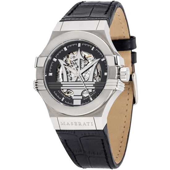 Maserati Potenza R8821108001 Automatische 42mm Zwart Skelet Wijzerplaat Herenhorloge - Image 5