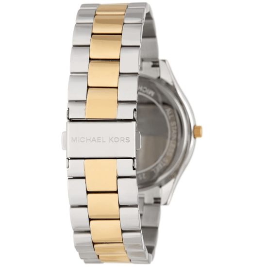 Michael Kors Runway MK3198 Tweekleurige 42mm Dameshorloge - Image 4