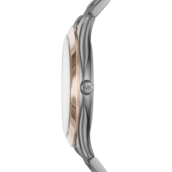 Michael Kors MK8576 Slim Runway Unisex 44mm Gunmetal Horloge - Image 4