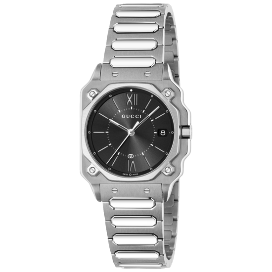 Gucci YA166505 G-Flat Black Dial Unisex Watch - Image 1