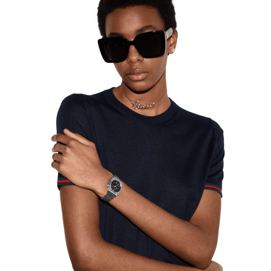 Gucci YA166505 G-Flat Black Dial Unisex Watch - Image 5