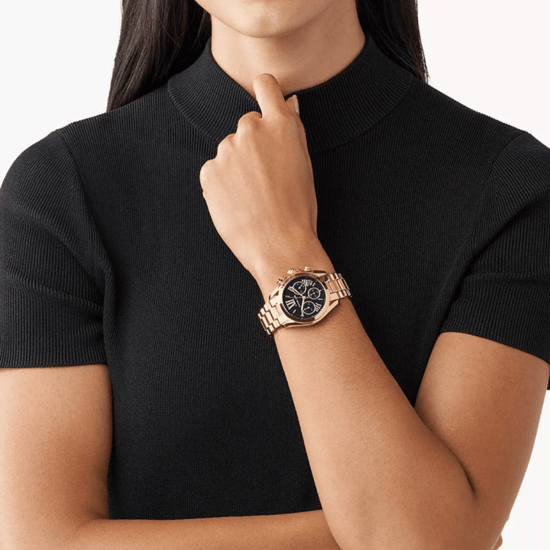 Michael Kors Bradshaw MK6959 36mm Gouden RVS Dames Chronograaf Horloge - Image 4