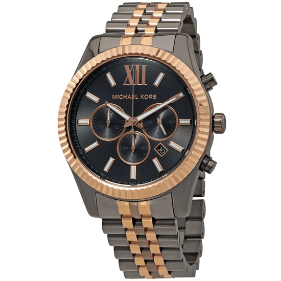 Michael Kors Lexington MK8561 Chronograaf Grijze Wijzerplaat 44mm Herenhorloge - Image 3