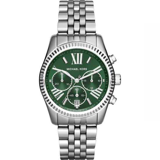 Michael Kors Lexington MK6222 Dames Chronograaf Horloge 38mm Zilver - Image 1