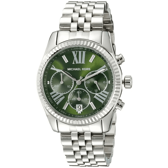 Michael Kors Lexington MK6222 Dames Chronograaf Horloge 38mm Zilver - Image 3