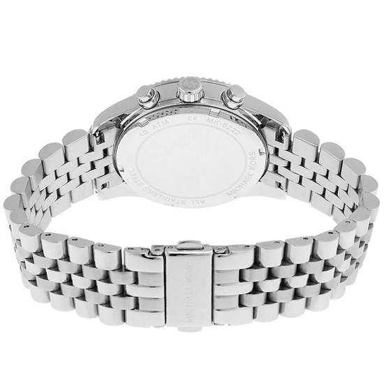 Michael Kors Lexington MK6222 Dames Chronograaf Horloge 38mm Zilver - Image 6