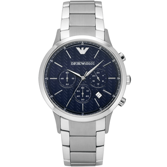 Emporio Armani Renato AR2486 Chronograph Men's Watch 43mm Blue Dial - Image 1