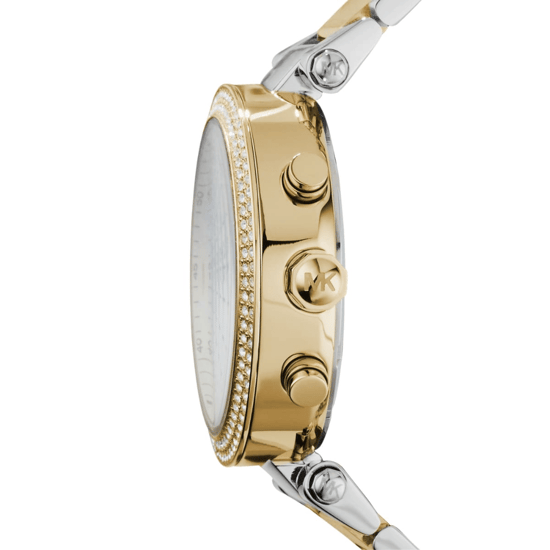Michael Kors MK5626 Parker Dames Chronograaf Horloge, Bicolor RVS - Image 4