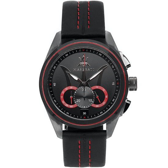 Maserati R8871612023 Traguardo Chronograaf Zwarte Wijzerplaat Herenhorloge - Image 1