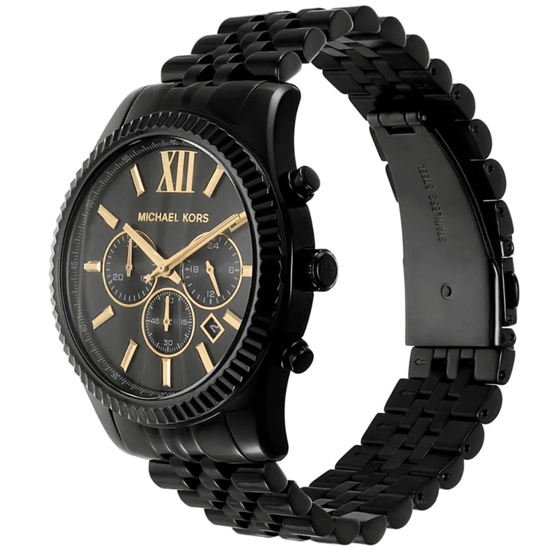 Michael Kors Lexington MK8603 Chronograaf Zwarte Wijzerplaat Herenhorloge - Image 3