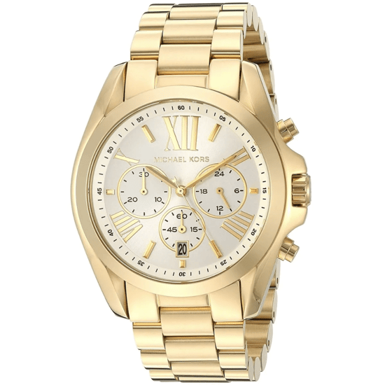 Michael Kors Bradshaw MK6266 Gold Stainless Steel Chronograph Watch 43mm - Image 3