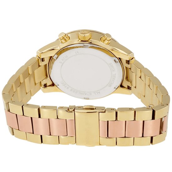 Michael Kors MK6475 Ritz Bicolor 37mm Dames Chronograaf Horloge - Image 2