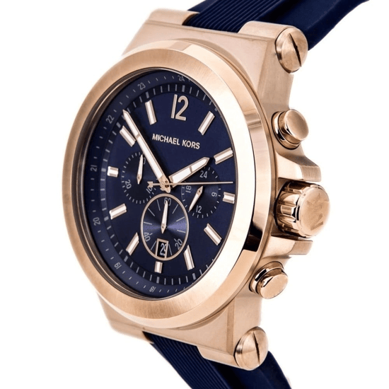 Michael Kors MK8295 Dylan Chronograph Navy Dial 49mm Men's Watch - Image 5