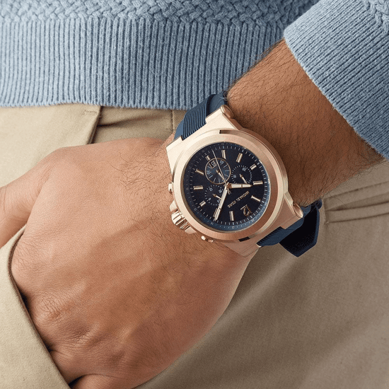 Michael Kors MK8295 Dylan Chronograph Navy Dial 49mm Men's Watch - Image 6