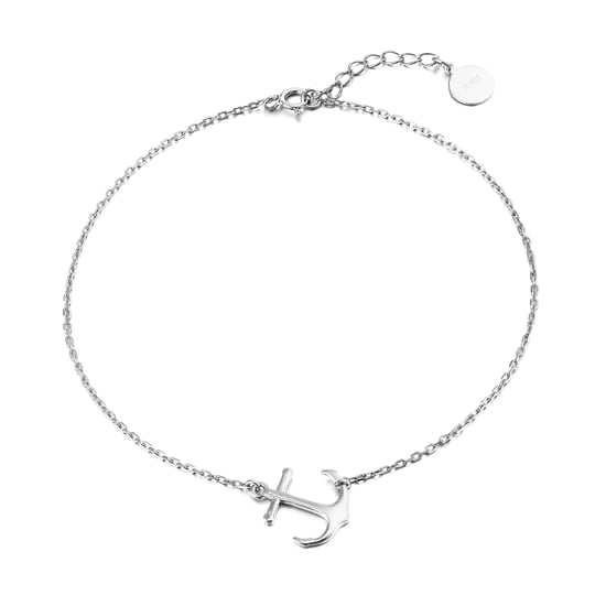 Sterling Silver Anchor Charm Anklet - Image 1
