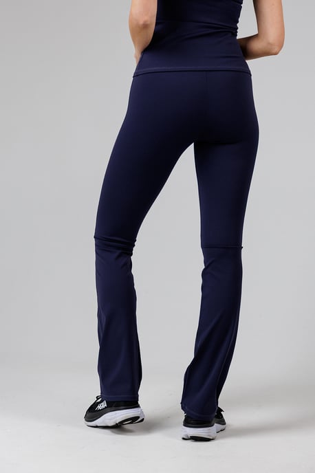 Navy Wrap Front Fcuk Stretch Yoga Pant - Image 2