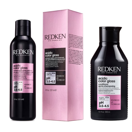 Redken Acidic Color Gloss Activated Glass Gloss Treatment 237ml And Conditioner 300ml For Glass-like Shine - Image 1