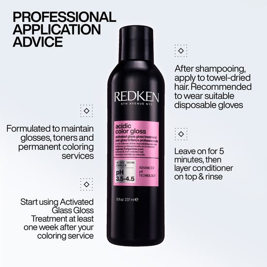 Redken Acidic Color Gloss Activated Glass Gloss Treatment 237ml And Conditioner 300ml For Glass-like Shine - Image 5