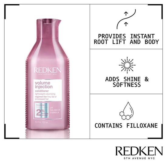 Redken Volume Injection Conditioner 300ml Double - Image 6