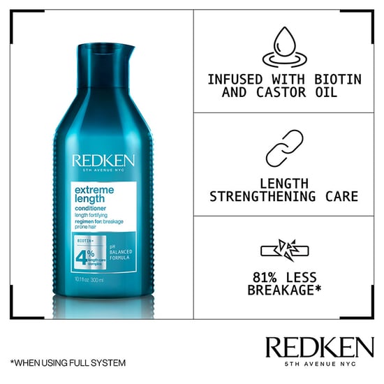Redken Extreme Length Conditioner 300ml Double - Image 4