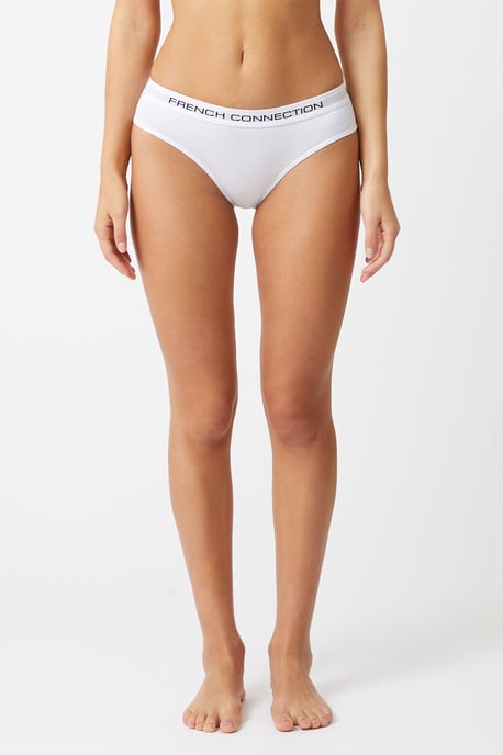 Grey 7 Pack Cotton French Connection Ladies Briefs - Image 2