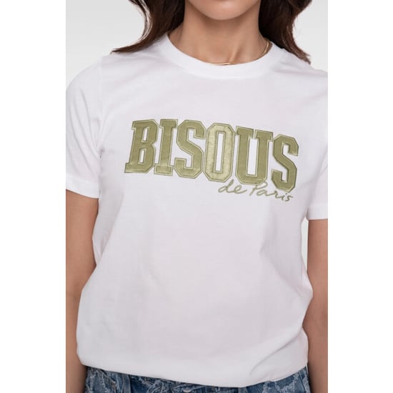 Geisha 62072-24 010 t-shirt bisous off-white/green - Image 5