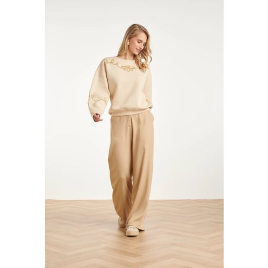Smashed Lemon Sweater met goudkleurige borduring | - Image 6