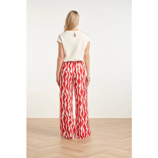Smashed Lemon Elegante witte top met kapmouwtjes | - Image 6
