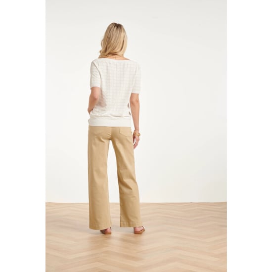 Smashed Lemon Gebreide top met lurex golvende texture | - Image 5