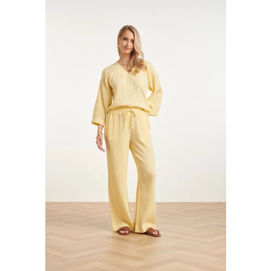 Smashed Lemon Mousseline top met v-hals | - Image 3