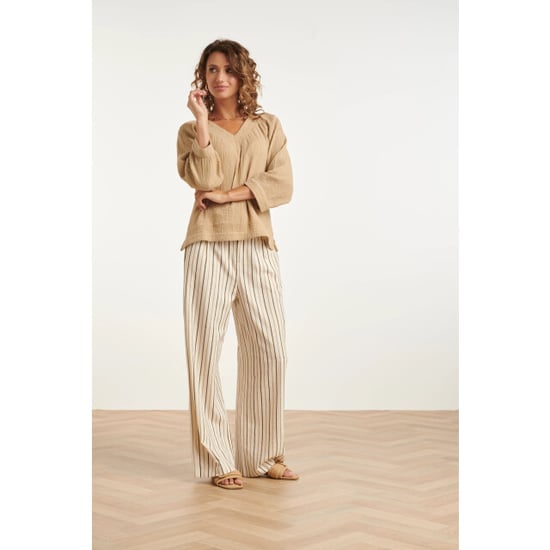 Smashed Lemon Mousseline top met v-hals | - Image 3