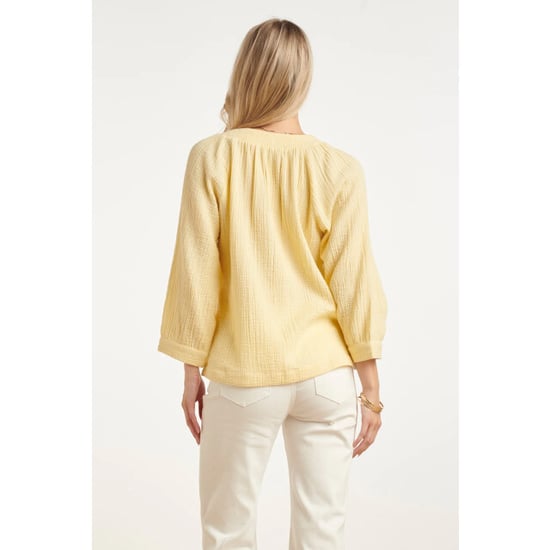 Smashed Lemon Mousseline top met v-hals | - Image 4